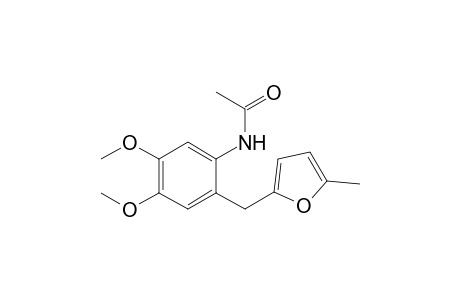 N-{4,5-Dimethoxy-2-[(5-methyl-2-furyl)methyl]phenyl}acetamide