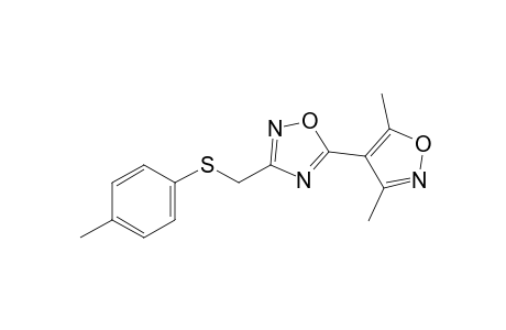 5-(3,5-dimethyl-4-isoxazolyl)-3-[(p-tolylthio)methyl]-1,2,4-oxadiazole