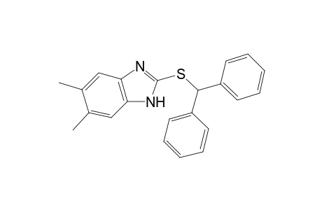 2-Benzhydrylsulfanyl-5,6-dimethyl-1H-benzoimidazole