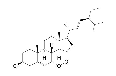 (3S,7S,8S,9S,10R,13R,14S,17R)-3-chloranyl-7-(dioxidanyl)-17-[(E,2R,5S)-5-ethyl-6-methyl-hept-3-en-2-yl]-10,13-dimethyl-2,3,4,7,8,9,11,12,14,15,16,17-dodecahydro-1H-cyclopenta[a]phenanthrene