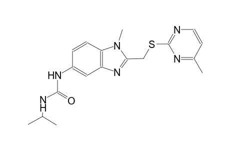 urea, N-(1-methylethyl)-N'-[1-methyl-2-[[(4-methyl-2-pyrimidinyl)thio]methyl]-1H-benzimidazol-5-yl]-