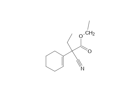 .alpha.-Cyano.alpha.-ethyl-1-cyclohexene-1-acetic acid, ethyl ester