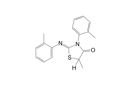 5-methyl-3-o-tolyl-2-(o-tolylimino)-4-thiazolidinone