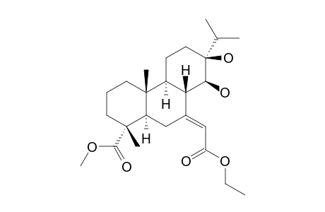 (9-E)-METHYL-(1R-(1-ALPHA,4A-BETA,4B-ALPHA,7-BETA,8-BETA,8A-BETA,10A-ALPHA))-9-(ETHOXYCARBONYLMETHYLEN)-PERHYDRO-7,8-DIHYDROXY-1,4A-DIMETHY