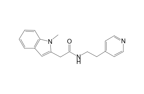 2-(1-methyl-1H-indol-2-yl)-N-[2-(4-pyridinyl)ethyl]acetamide