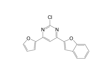 4-(1-benzofuran-2-yl)-2-chloranyl-6-(furan-2-yl)pyrimidine