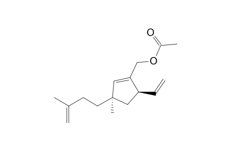 (2R*,4R*)-1-Acetoxymethyl-4-methyl-4-(3-methyl-3-butenyl)-2-vinyl-5-cyclopentene