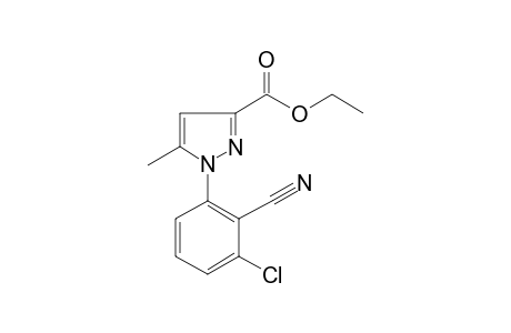 Pyrazole-3-carboxylic acid, 1-(3-chloro-2-cyanophenyl)-5-methyl-, ethyl ester