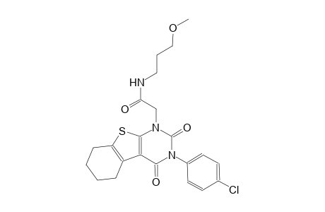 2-(3-(4-chlorophenyl)-2,4-dioxo-3,4,5,6,7,8-hexahydro[1]benzothieno[2,3-d]pyrimidin-1(2H)-yl)-N-(3-methoxypropyl)acetamide