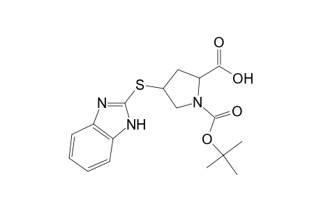 4-(1H-benzimidazol-2-ylsulfanyl)-1-tert-butoxycarbonyl-pyrrolidine-2-carboxylic acid