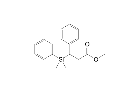 3-[dimethyl(phenyl)silyl]-3-phenyl-propionic acid methyl ester