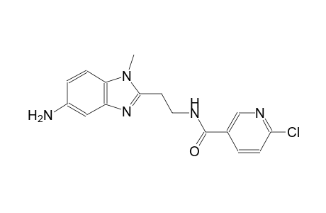 3-pyridinecarboxamide, N-[2-(5-amino-1-methyl-1H-benzimidazol-2-yl)ethyl]-6-chloro-