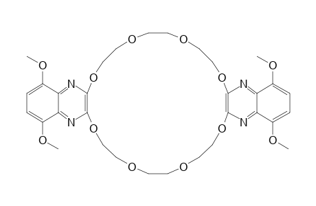 7,8,10,11,13,14,23,24,26,27,29,30-Dodecahydro-1,4,17,20-tetramethoxy-[1,4,7,10,13,16,19,22]octaoxacyclotetracosino[2,3-b:14,15-b']diquinoxaline