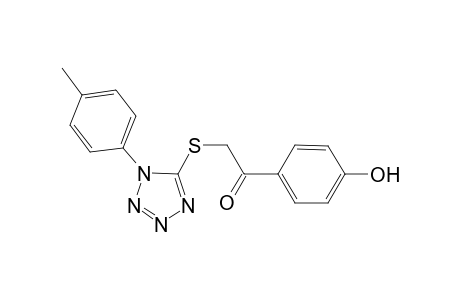 1-(4-Hydroxy-phenyl)-2-(1-p-tolyl-1H-tetrazol-5-ylsulfanyl)-ethanone