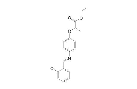 2-[p-(salicylideneamino)phenoxy]propionic acid, ethyl ester