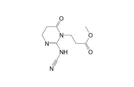 2-((-Cyano-imino)-3-(2-methoxycarbonyl-ethyl)-hexahydro-pyrimidin-4-one