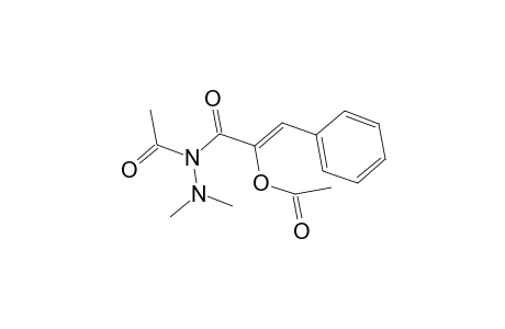 2-Propenoic acid, 2-(acetyloxy)-3-phenyl-, 1-acetyl-2,2-dimethylhydrazide