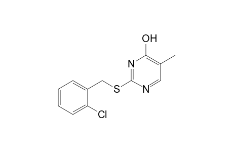 4-Pyrimidinol, 2-[[(2-chlorophenyl)methyl]thio]-5-methyl-