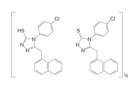 4-(p-chlorophenyl)-5-[(1-naphthyl)methyl]-4H-1,2,4-triazole-3-thiol