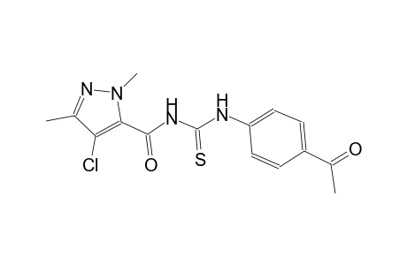 N-(4-acetylphenyl)-N'-[(4-chloro-1,3-dimethyl-1H-pyrazol-5-yl)carbonyl]thiourea