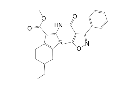 Methyl 6-ethyl-2-{[(5-methyl-3-phenyl-4-isoxazolyl)carbonyl]amino}-4,5,6,7-tetrahydro-1-benzothiophene-3-carboxylate