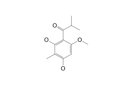 1,5-DIHYDROXY-2-(2'-METHYLPROPIONYL)-3-METHOXY-6-METHYLBENZENE