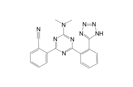 2-[4-(dimethylamino)-6-[2-(2H-1,2,3,4-tetrazol-5-yl)phenyl]-1,3,5-triazin-2-yl]benzenecarbonitrile