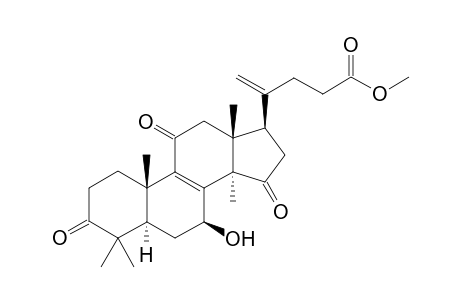 METHYL-20(21)-DEHYDROLUCIDENATE-A;METHYL-7-BETA-HYDROXY-3,11,15-TRIOXO-25,26,27-TRISNORLANOSTA-8,20(21)-DIEN-24-OATE