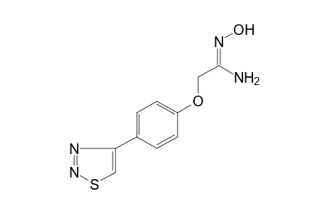 2-[p-(1,2,3-thiadiazol-4-yl)phenoxy]acetamidoxime