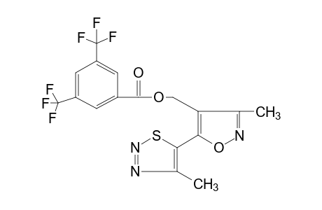 3-methyl-5-(4-methyl-1,2,3-thiadiazol-5-yl)-4-isoxazolemethanol, 3,5-bis(trifluoromethyl)benzoate (ester)