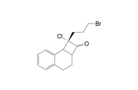 (1RS,6RS,8SR)-2,3-Benzo-8-(3'-bromopropyl)-8-chlorobicyclo[4.2.0]hoctan-7-one