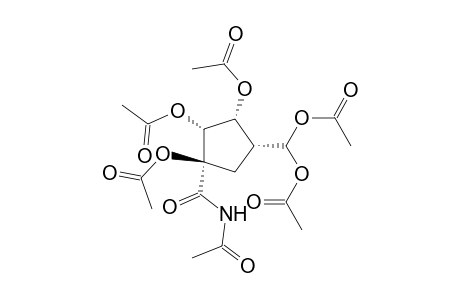 Cyclopentanecarboxamide, N-acetyl-1,2,3-tris(acetyloxy)-4-[bis(acetyloxy)methyl]-, (1.alpha.,2.alpha.,3.alpha.,4.alpha.)-(.+-.)-