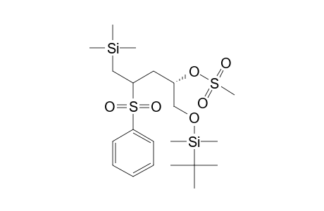 (2S)-1-(TERT.-BUTYLDIMETHYLSILOXY)-4-(PHENYLSULFONYL)-5-(TRIMETHYLSILYL)-2-PENTYL-METHANESULFONATE,DIASTEREOMER-#1