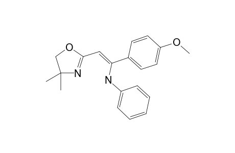 4,4-Dimethyl-2-[(Z)-(2-anilino-2p-methoxyphenyl)ethenyl]-2-oxazoline