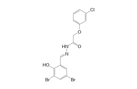 2-(3-Chlorophenoxy)-N'-[(E)-(3,5-dibromo-2-hydroxyphenyl)methylidene]acetohydrazide
