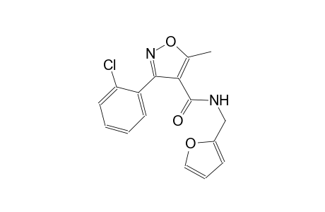 3-(2-chlorophenyl)-N-(2-furylmethyl)-5-methyl-4-isoxazolecarboxamide