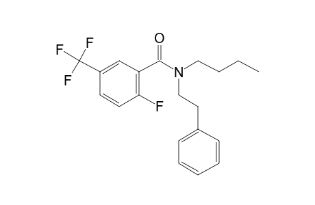 2-Fluoro-5-(trifluoromethyl)benzamide, N-(2-phenylethyl)-N-butyl-