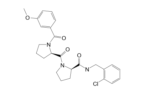 (R)-N-(2-Chlorobenzyl)-1-((3-methoxybenzoyl)-D-prolyl)pyrrolidine-2-carboxamide