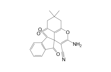 2-Amino-1',3',5-triketo-7,7-dimethyl-spiro[6,8-dihydrochromene-4,2'-indane]-3-carbonitrile