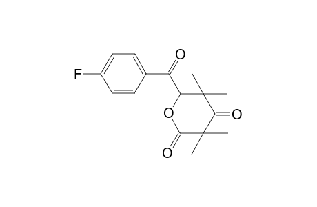 2H-pyran-2,4(3H)-dione, 6-(4-fluorobenzoyl)dihydro-3,3,5,5-tetramethyl-