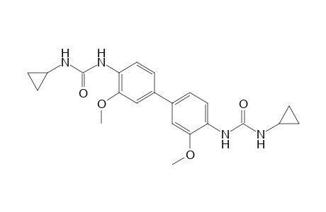 1,1'-(3,3'-dimethoxy-4,4'-biphenyllene)bis[3-cyclopropylurea]