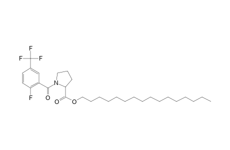 L-Proline, N-(2-fluoro-5-trifluoromethylbenzoyl)-, hexadecyl ester