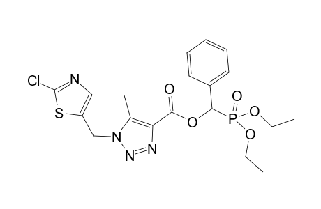 O,O-Diethyl .alpha.-[1-(2-chloro-thiazol-5-ylmethyl)-5-methyl-1H-1,2,3-triazol-4-ylcarbonyloxy]benzylphosphonate