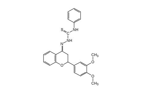 3',4'-Dimethoxyflavanone, 4-phenyl-3-thiosemicarbazone