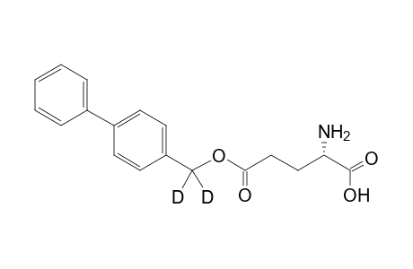 (2S)-2-amino-5-[dideuterio-(4-phenylphenyl)methoxy]-5-oxo-pentanoic acid