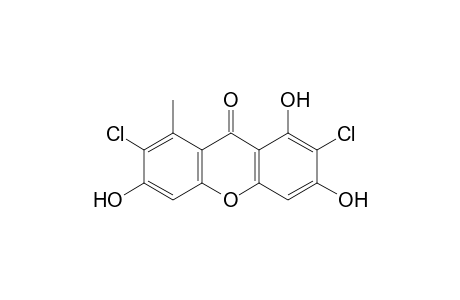 9H-Xanthen-9-one, 2,7-dichloro-1,3,6-trihydroxy-8-methyl-