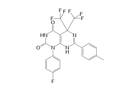 1-(4-fluorophenyl)-7-(4-methylphenyl)-5,5-bis(trifluoromethyl)-5,8-dihydropyrimido[4,5-d]pyrimidine-2,4(1H,3H)-dione