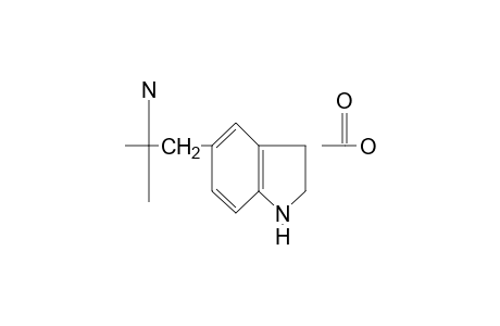 5-(2-amino-2-methylpropyl)indoline, acetate(1:1)