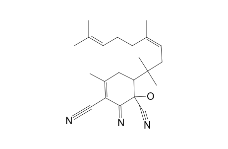 CIS-1-HYDROXY-2-IMINO-4-METHYL-6-(1,1,4,8-TETRAMETHYLNONA-3,7-DIENYL)-CYCLOHEX-3-ENE-1,3-DICARBONITRILE
