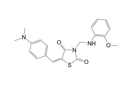 5-[4-(dimethylamino)benzylidene]-3-[(2-methoxyanilino)methyl]-1,3-thiazolidine-2,4-dione